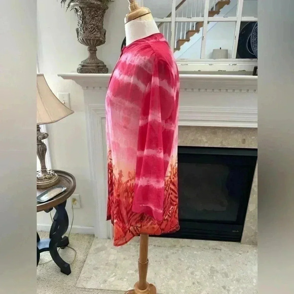 Chico’s Ombré Look Sheer Tunic - Picture 4 of 8